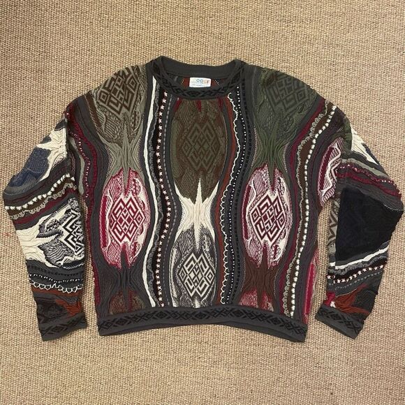 COOGI Australia 3D 90’s Multi Knit Sweater Crewneck Size Medium - Picture 1 of 8